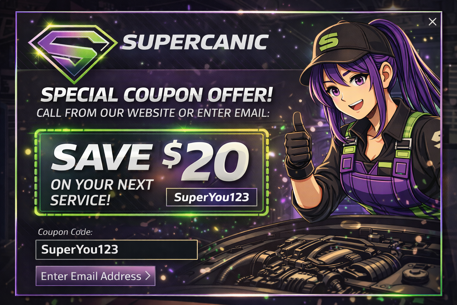 Coupon for Supercanic